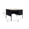 Flash Furniture 30 in D X White Oak, 47.75 in W X GC-M-BLK-173-WHTOAK-GG - alternate 3